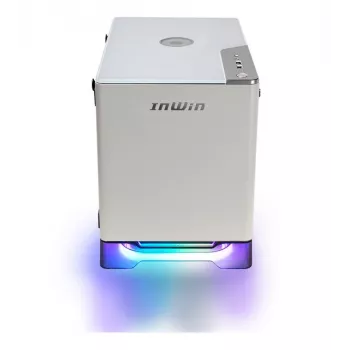 IN WIN A1 Plus Mini-ITX Tower Case su 650W maitinimo šaltiniu, balta