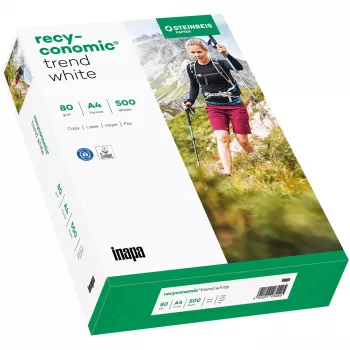 INAPA Papyrus Recyconomic Trend White A4 spausdintuvo popierius 80 g/m² 500 lapų