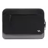 INATECK Laptop Sleeve, skirta 14 colių ultrabookams, vandenį atstumiantis poliesterio dėklas su minkštu flanelės pamušalu ir smūgius sugeriančia apsauga – juoda