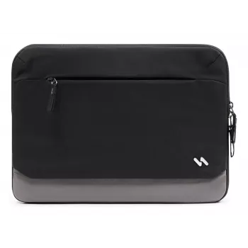 INATECK Laptop Sleeve, skirta 14 colių ultrabookams, vandenį atstumiantis poliesterio dėklas su minkštu flanelės pamušalu ir smūgius sugeriančia apsauga – juoda