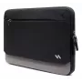 INATECK Laptop Sleeve, skirta 14 colių ultrabookams, vandenį atstumiantis poliesterio dėklas su minkštu flanelės pamušalu ir smūgius sugeriančia apsauga – juoda