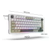 INCA Gaming Keyboard RGB GraySwitch USB-C/BT 2.00m White (IKG-455)