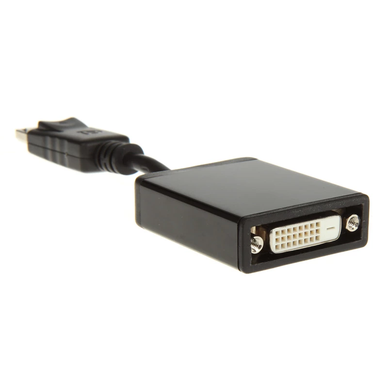 InLine DisplayPort adapterio laidas, DisplayPort kištukas į DVI-D 24+5 lizdą, juodas, 0,2 m