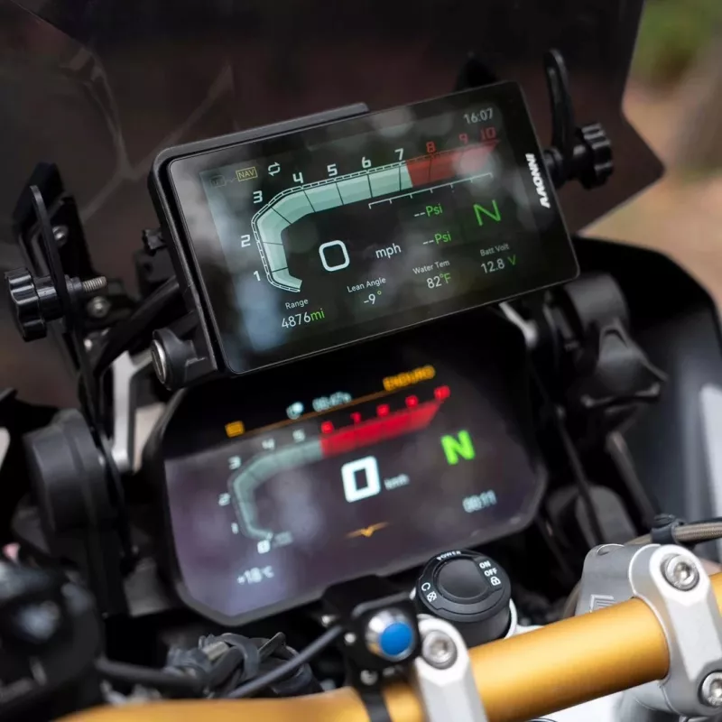 INNOVV N2 BMW motociklo dviejų kanalų vaizdo registratorius su Apple CarPlay, 1080p priekinė ir galinė, GPS, Wi-Fi, IP67