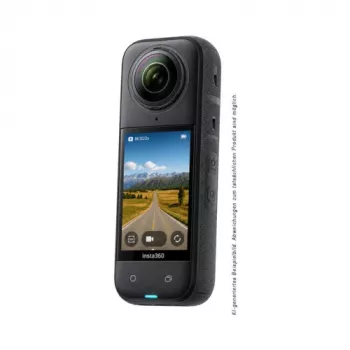 Insta360 X6 360 kamera Standard Bundle Midnight Black, 8K vaizdo įrašas, 72MP nuotraukos, FlowState stabilizacija