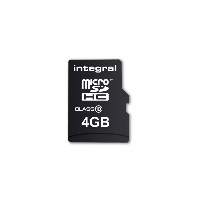 Integral UltimaPro microSDHC Flash Memory Card 4 GB Class 10 UHS-I U1 V10 su SD adapteriu