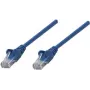 Intellinet Cat6 UTP tinklo kabelis, RJ-45 vyriškas į RJ-45 vyrišką, 25 cm, mėlynas, lietas apsauginis antgalis 739931