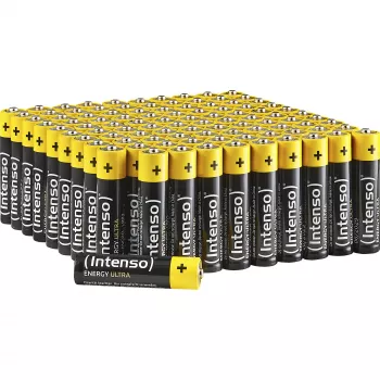 INTENSO Energy Ultra AAA LR03 šarminės baterijos (100 vnt. pakuotė)