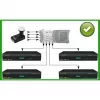 INVERTO QUATTRO BLACK ULTRA Quattro LNB – 4 išėjimai, 0,2 dB triukšmo rodiklis, F tipo jungtys
