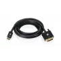 IOGEAR 4K @ 30Hz HDMI į DVI laidas - 10 pėdų (3 m), auksu padengtas, trigubai ekranuotas, juodas