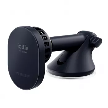 iOttie Velox Pro Active Magnetinis belaidžio įkrovimo automobilio laikiklis, skirtas MagSafe iPhone, juodas su aukso akcentais