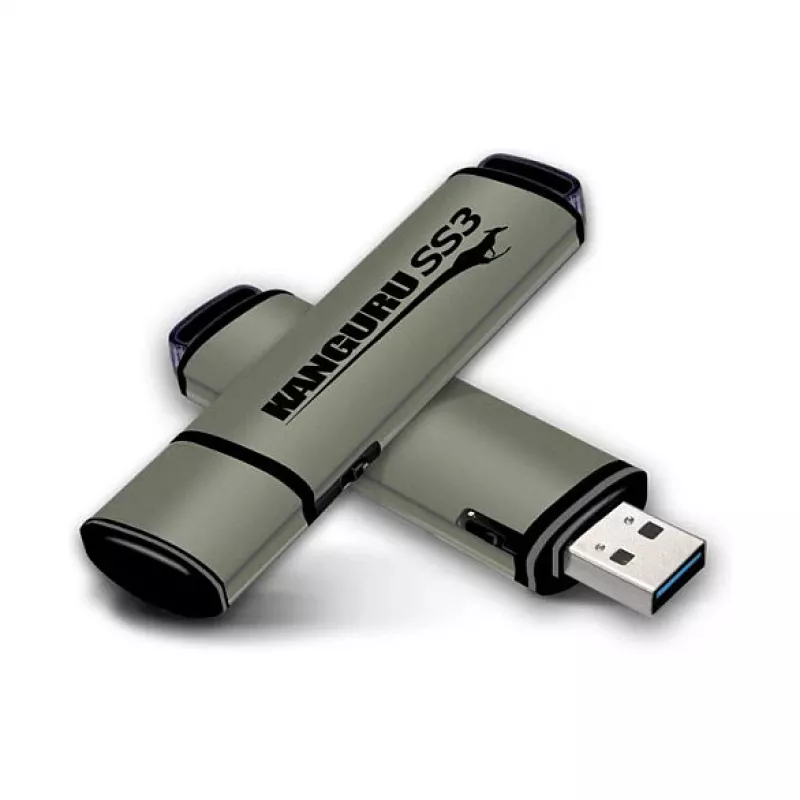 ISTORAGE STICK Kanguru SS3 32GB USB 3.2 Gen 1 Hardware Encrypted Flash Drive
