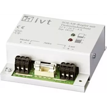 IVT saulės įkrovimo valdiklis 12/24 V, 8 A, PWM