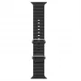 iWear S1 Griovelis Minkštas Silikoninis 20mm Dirželis, skirtas Apple Watch 49mm / 45mm / 44mm / 42mm, Juodas