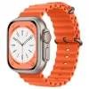 iWear S1 Griovelis Minkštas Silikoninis 20mm Dirželis, skirtas Apple Watch 49mm / 45mm / 44mm / 42mm, Oranžinis