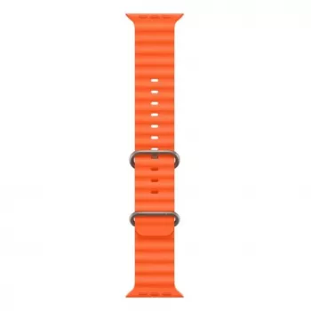 iWear S1 Griovelis Minkštas Silikoninis 20mm Dirželis, skirtas Apple Watch 49mm / 45mm / 44mm / 42mm, Oranžinis