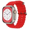 iWear S1 Griovelis Minkštas Silikoninis 20mm Dirželis, skirtas Apple Watch 49mm / 45mm / 44mm / 42mm, Raudonas