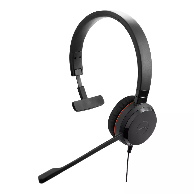 Jabra Evolve 20 Special Edition MS Mono USB-C laidinis ausinių rinkinys - odinės ausinės, USB-C, įmontuotas nutildymas ir garsumas, sertifikuota Microsoft (4993-823-389)