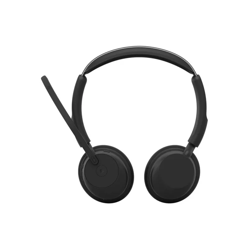 Jabra Evolve3 45 Stereo ausinės su Link 390c USB-A adapteriu, skirtos Microsoft Teams, juodos