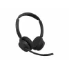 Jabra Evolve3 45 Stereo ausinės su Link 390c USB-A adapteriu, skirtos Microsoft Teams, juodos