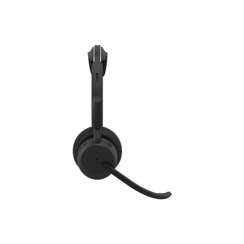 Jabra Evolve3 45 Stereo ausinės su Link 390c USB-A adapteriu, skirtos Microsoft Teams, juodos