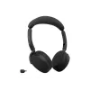 Jabra Evolve3 65 Flex MS belaidis Bluetooth ant ausų ausinės su Link 390c adapteriu, juodos
