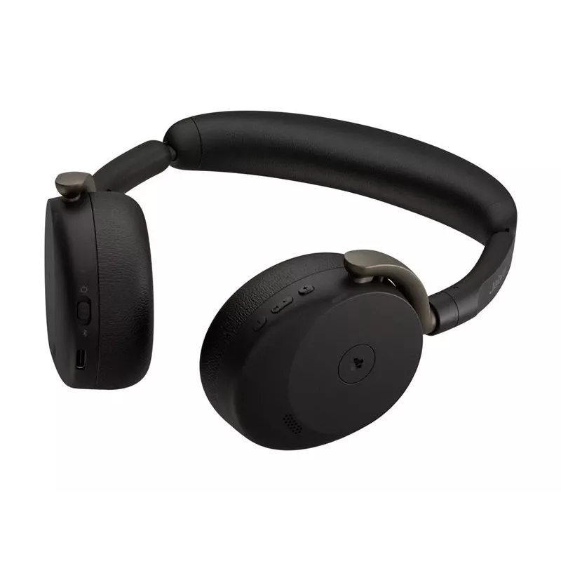 Jabra Evolve3 65 Flex MS belaidis Bluetooth ant ausų ausinės su Link 390c adapteriu, juodos