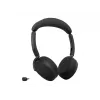 Jabra Evolve3 65 Flex belaidės Bluetooth ausinės su hibridiniu ANC, Jabra Link 390c USB-C adapteriu, UC sertifikuotos, juodos