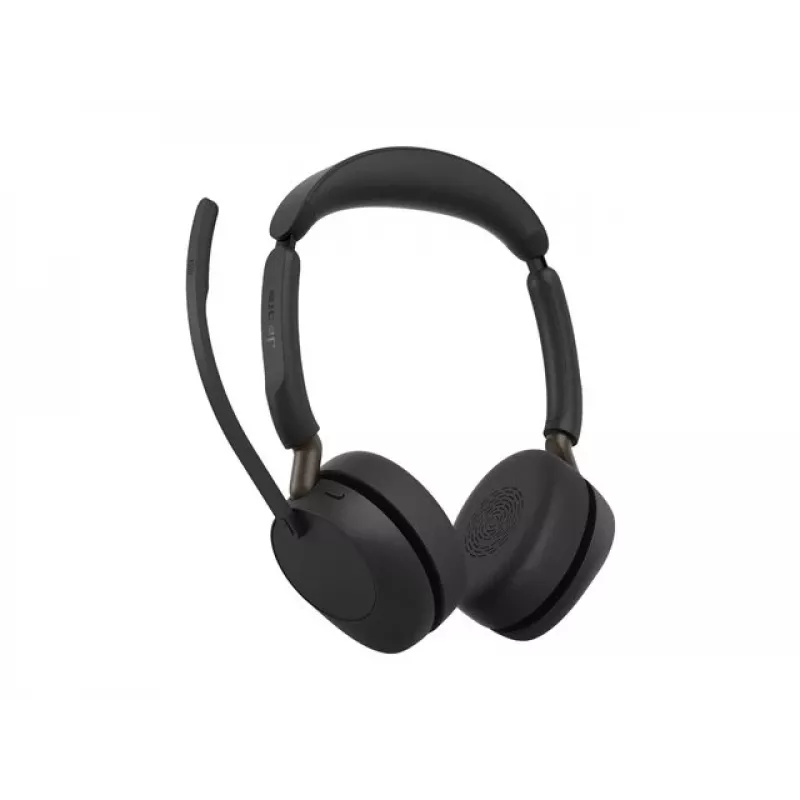 Jabra Evolve3 65 Stereo Link 390a UC belaidės ausinės, juodos, sertifikuotos Microsoft Teams