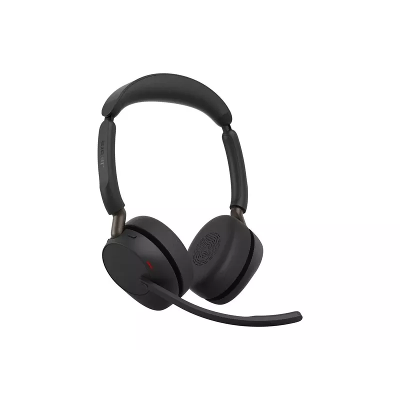 Jabra Evolve3 65 Stereo Link 390a UC belaidės ausinės, juodos, sertifikuotos Microsoft Teams