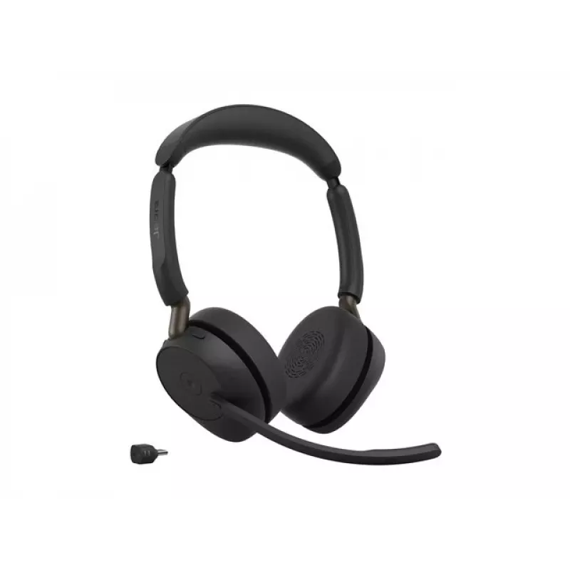 Jabra Evolve3 65 Stereo belaidės ausinės su Link 390c ir įkrovimo stovu – „Microsoft Teams“ sertifikuotos