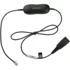 Jabra Smart Cord QD į RJ9 ausinių kabelis, skirtas Cisco IP Phone 78XX serijai, juodas, susuktas, nuo 0,4 m iki 2 m