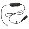 Jabra Smart Cord QD į RJ9 ausinių kabelis, skirtas Cisco IP Phone 78XX serijai, juodas, susuktas, nuo 0,4 m iki 2 m