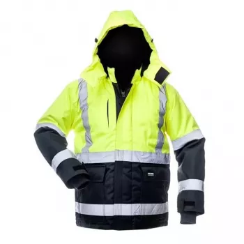 JACKET CANVAS HI-VIS WJ-8946 YEL/BLU 3XL
