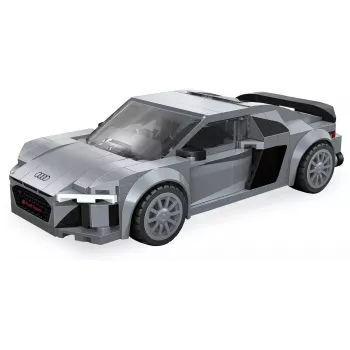 Jamara CaDA Audi R8 Coupé 1:24 mastelio konstravimo blokelių rinkinys - 272 dalys, pilka, 8+ metų