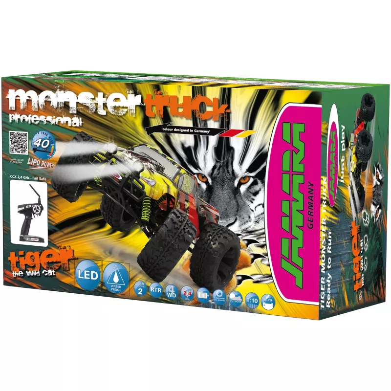 Jamara Monster Truck Tiger 1:10 EP 4WD LED NiMH 2.4G 14+
