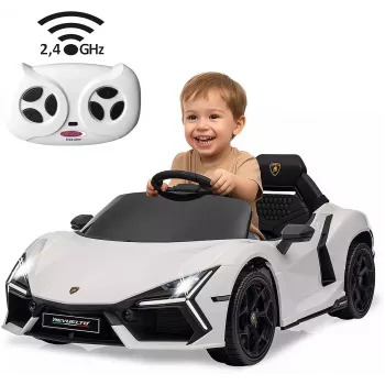 Jamara Ride-on Lamborghini Revuelto White 2.4GHz Li-Power 12
