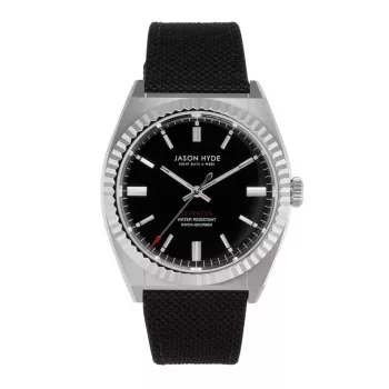 JASON HYDE MAN JH10025 40mm Quartz Analog Watch Black Dial Stainless Steel Milanese Mesh Strap
