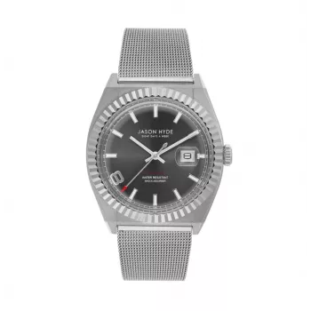 JASON HYDE MAN JH30004 Analoginis kvarcinis laikrodis 40mm mėlynu ciferblatu ir mėlynu audinio dirželiu
