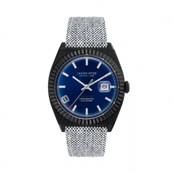 JASON HYDE MAN JH30006 40mm Quartz Analog Watch Blue Dial Blue Fabric Strap