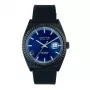JASON HYDE MAN JH30008 40mm Quartz Analog Watch Black Dial Leather Strap