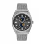 JASON HYDE MAN JH41005 40mm Quartz Stainless Steel Leather Watch Black