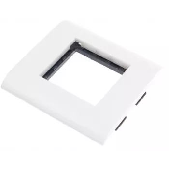 JAVEL viengubas atraminis rėmelis 2 M45 moduliams, 1M, 45x45, baltas