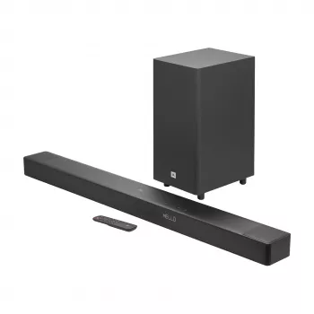 JBL Cinema 3.1.2 kanalų garso juosta su Dolby Atmos ir belaidžiu žemų dažnių garsiakalbiu, 590 W, juoda