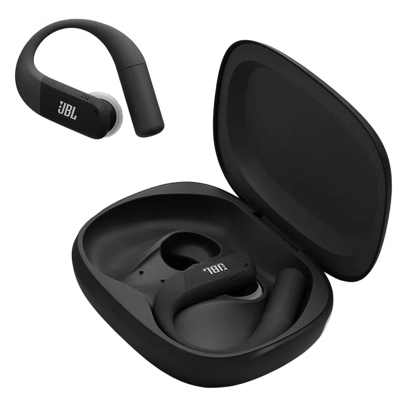 JBL Endurance PEAK 4 belaidės į ausis įdedamos sportinės ausinės Bluetooth 5.3 IP68 juodos/pilkos