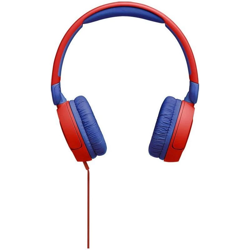 JBL JR310 Blue Red belaidės ausinės ant galvos vaikams
