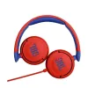 JBL JR310 Blue Red belaidės ausinės ant galvos vaikams