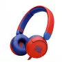 JBL JR310 Blue Red belaidės ausinės ant galvos vaikams