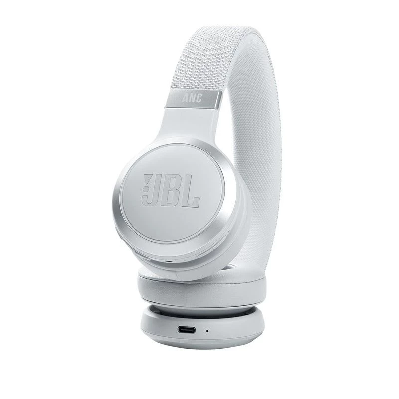 JBL Live 460NC belaidės ausinės ant ausų su aktyviu triukšmo slopinimu, balta