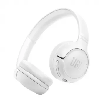 JBL Tune 530BT belaidės antausės su Pure Bass, Bluetooth 5.3, 57 val. baterija, sulankstomas dizainas – baltos